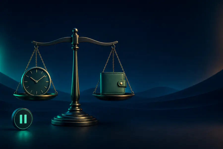 Time, spending limits and responsible gaming balance concept